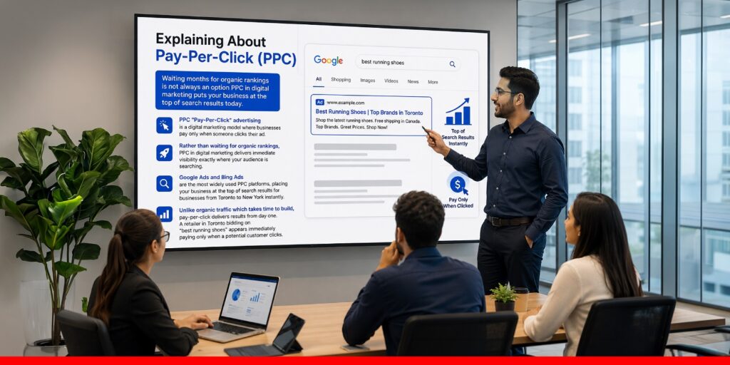 Infographic showing Types of PPC Ads You Should Know including search, display, shopping, and video ads